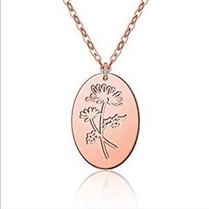 Monooc November Chrysanthemum Girls/ Woman’s birth month Necklace‎